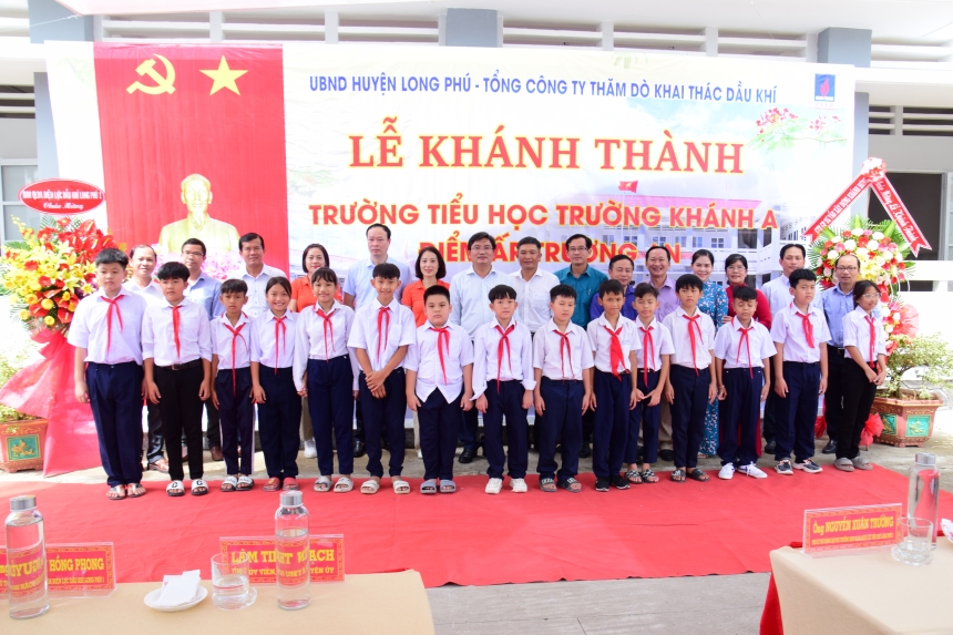 Khánh thành điểm lẻ trường Tiểu học Trường Khánh A do PVEP tài trợ