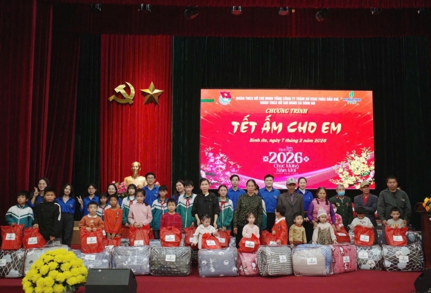 Tuổi trẻ PVEP chia sẻ yêu thương với chương trình “Tết ấm cho em” năm 2026
